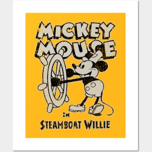 Steamboat Willie Posters and Art